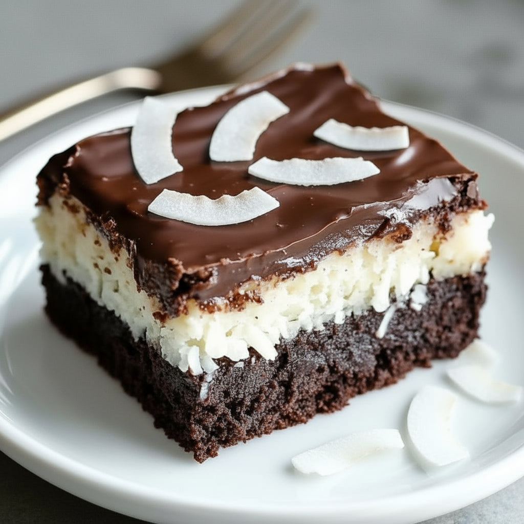 Large Coconut Chocolate Brownie