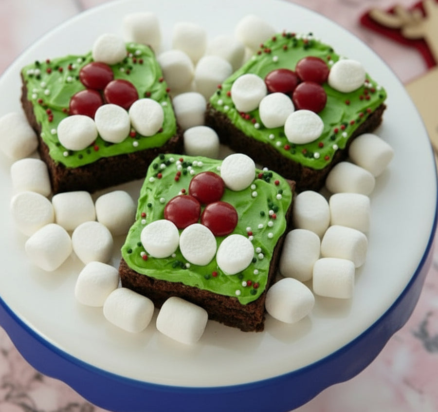 Large Christmas Brownie Box