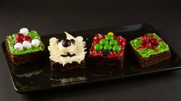 Large Christmas Brownie Box